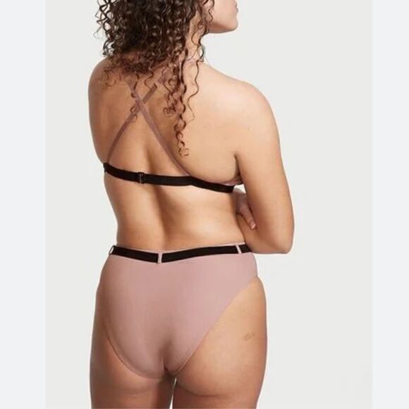 Victorias Secret Swim Wild Wanderer Triangle Bralette Bikini top and Bottoms Set - Picture 8 of 10